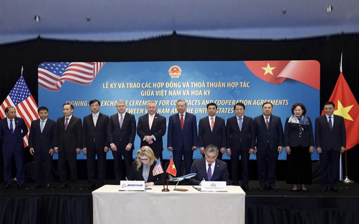 สายการบินเวียดนามทําข้อตกลง 8.1 พันล้านดอลลาร์สหรัฐสําหรับเครื่องบินโบอิ้ง 737-8 50 ลํา