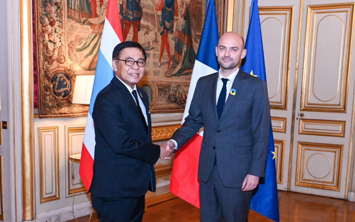 รัฐมนตรีว่าการกระทรวงการต่างประเทศพบหารือทวิภาคีกับรัฐมนตรีว่าการกระทรวงกิจการยุโรปและการต่างประเทศสาธารณรัฐฝรั่งเศส