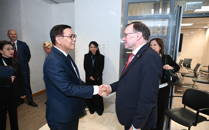 รัฐมนตรีว่าการกระทรวงการต่างประเทศพบหารือทวิภาคีกับผู้แทนระดับสูงของประเทศต่างๆ ในห้วงการประชุมคณะมนตรีสิทธิมนุษยชนแห่งสหประชาชาติ สมัยที่ 61 ที่นครเจนีวา