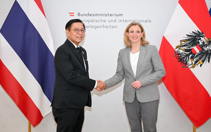 รัฐมนตรีว่าการกระทรวงการต่างประเทศพบหารือกับรัฐมนตรีว่าการกระทรวงกิจการยุโรปและการต่างประเทศสาธารณรัฐออสเตรีย ในห้วงการประชุมระดับโลกว่าด้วยการฉ้อโกง