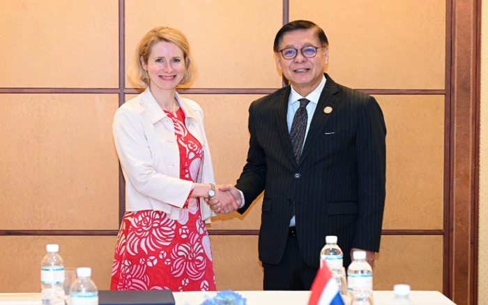 รองนายกรัฐมนตรีและรัฐมนตรีว่าการกระทรวงการต่างประเทศพบหารือกับผู้แทนระดับสูงของสหภาพยุโรปด้านการต่างประเทศและนโยบายความมั่นคง และรองประธานคณะกรรมาธิการยุโรป