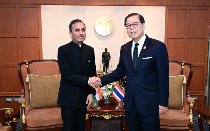 รองนายกรัฐมนตรีและรัฐมนตรีว่าการกระทรวงการต่างประเทศพบหารือกับเอกอัครราชทูตสาธารณรัฐอินเดียประจำประเทศไทย