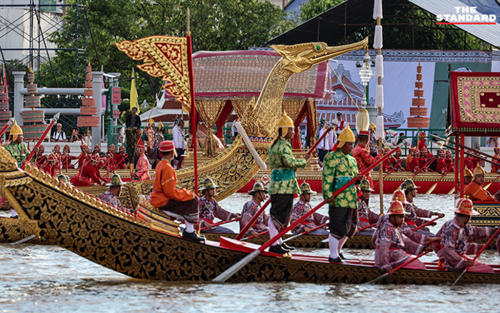 สุดตระการตาบนผืนน้ำเจ้าพระยา กองทัพเรือซ้อมใหญ่พยุหยาตราทางชลมารค ครั้งที่ 1